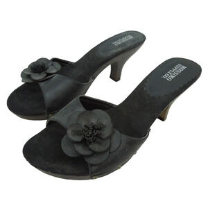 MOSSIMO Clogs Sandals 9.5 Womens Black Slip On